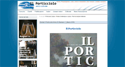 Desktop Screenshot of ilporticciolocultura.it